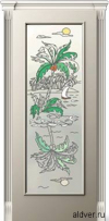 Корсика (слоновая кость эмаль), стекло с художественной аппликацией Остров от 20 000 руб.