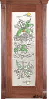 Корсика (черешня натуральная) со стеклом с художественной аппликацией Остров от 23 000 руб.