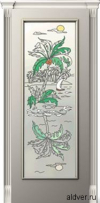 Корсика (патина золотая/бронзовая), стекло с художественной аппликацией остров от 24 500 руб.